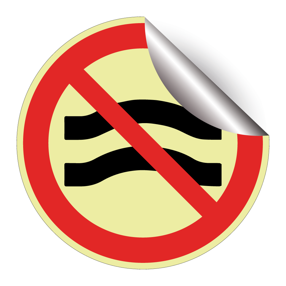 No swimming