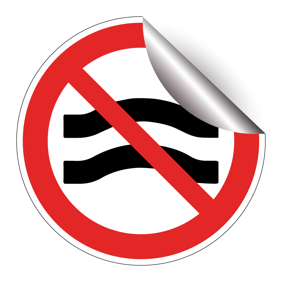 No swimming