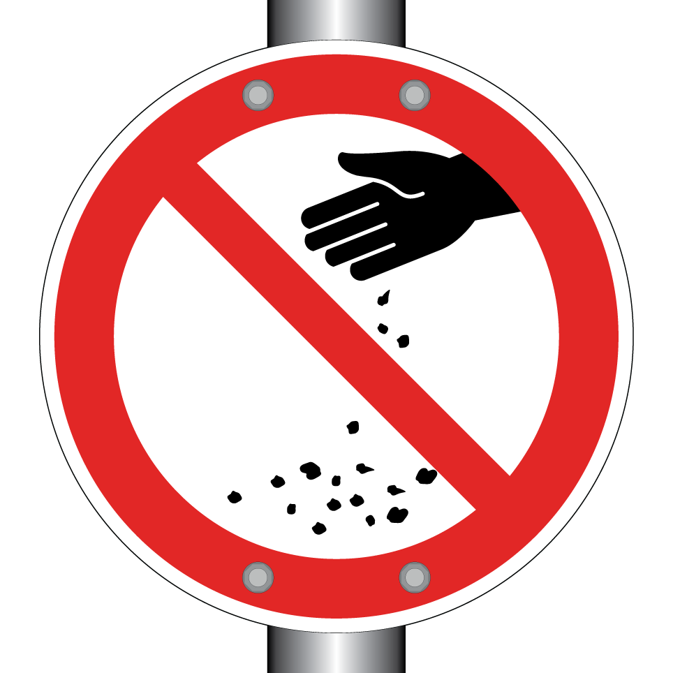 No feeding animals