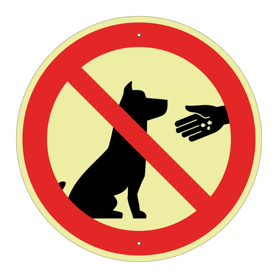 No feeding dogs
