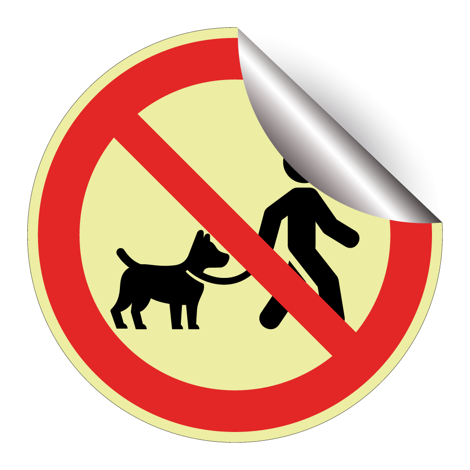 No dogs on leash