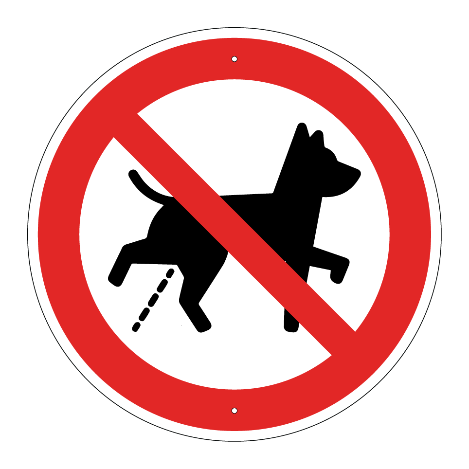 No urinating dogs