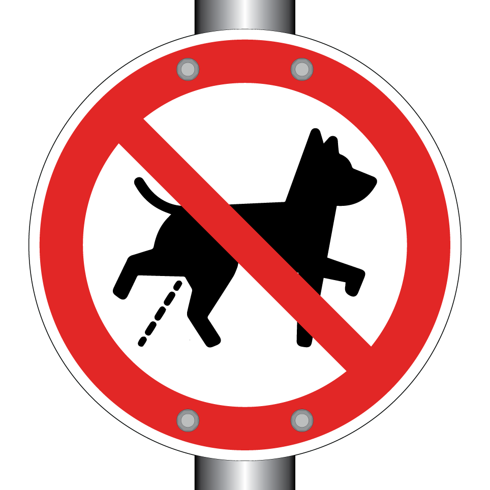 No urinating dogs