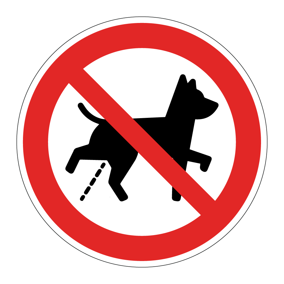 No urinating dogs