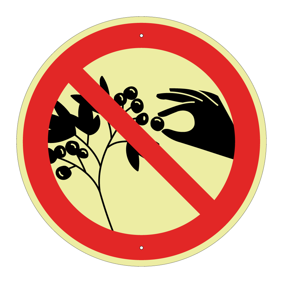 No picking berries