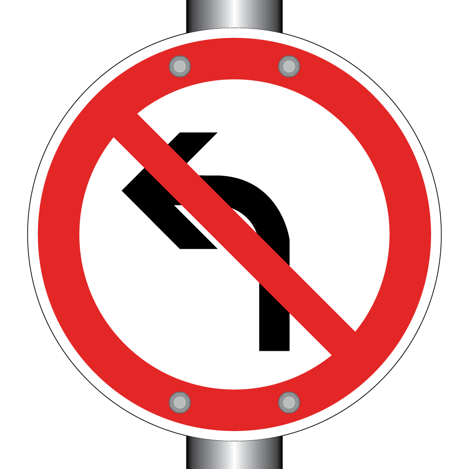 No left turn