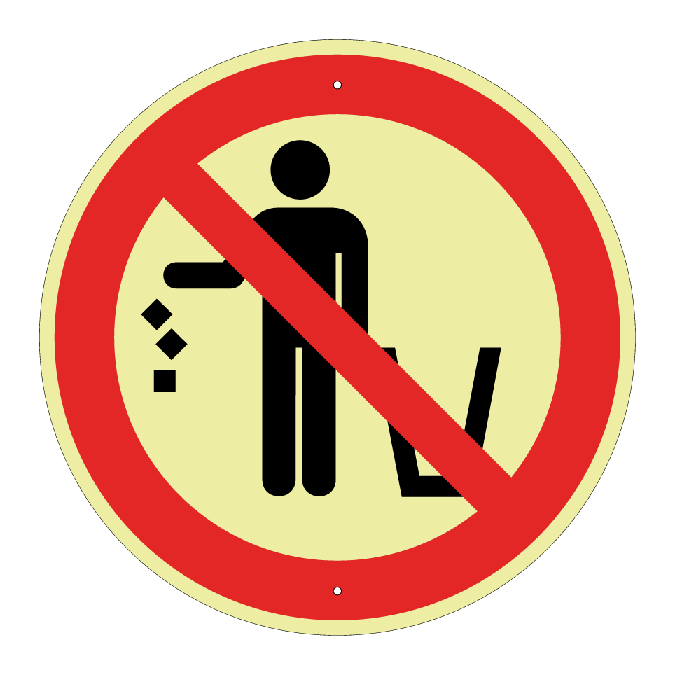 No littering