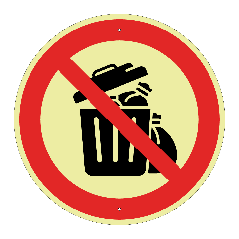 No garbage in bins