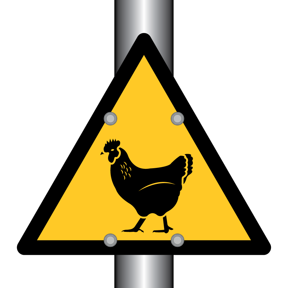 Warning poultry