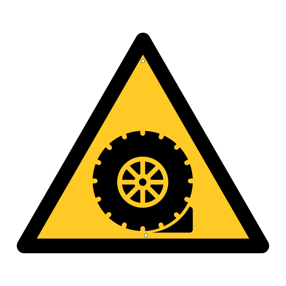 Warning rolling vehicle