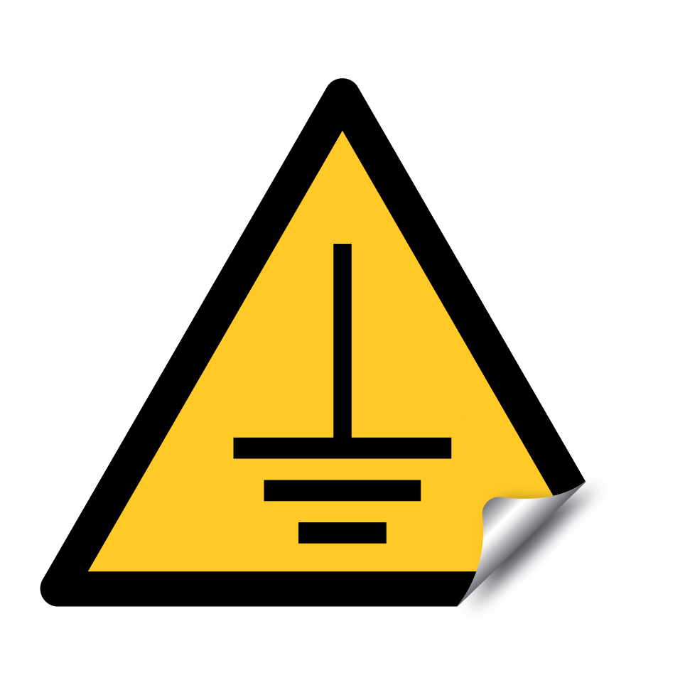 Warning electrical grounding