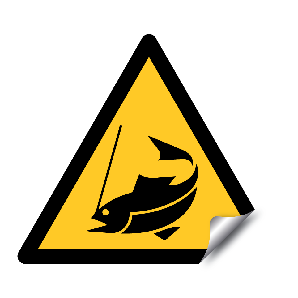 Warning fishing area