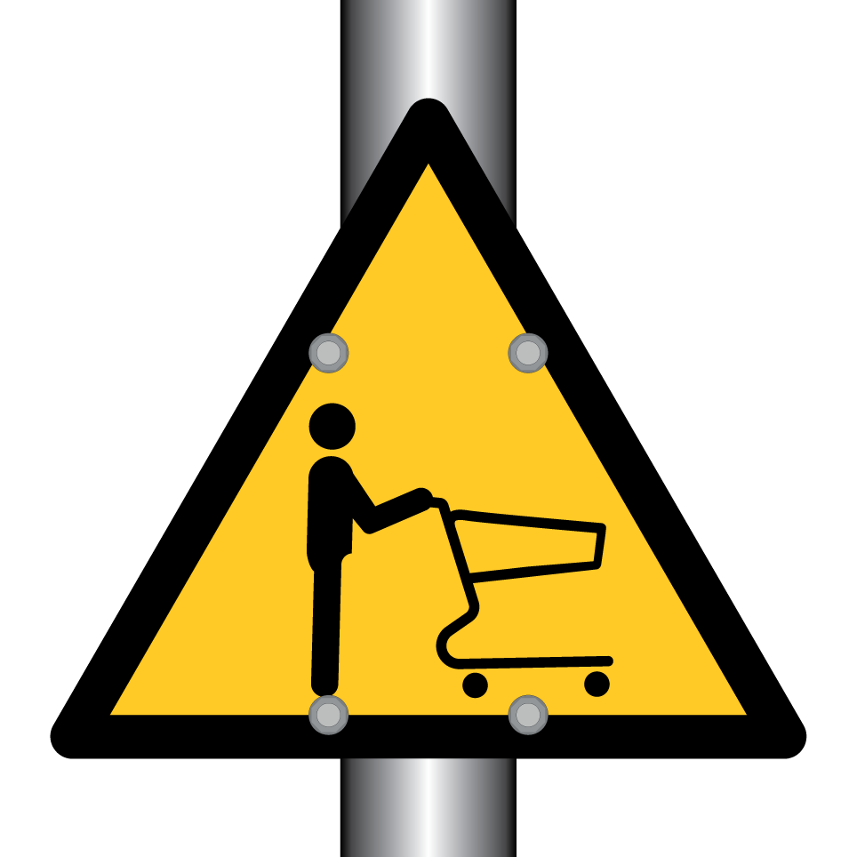 Warning shopping carts