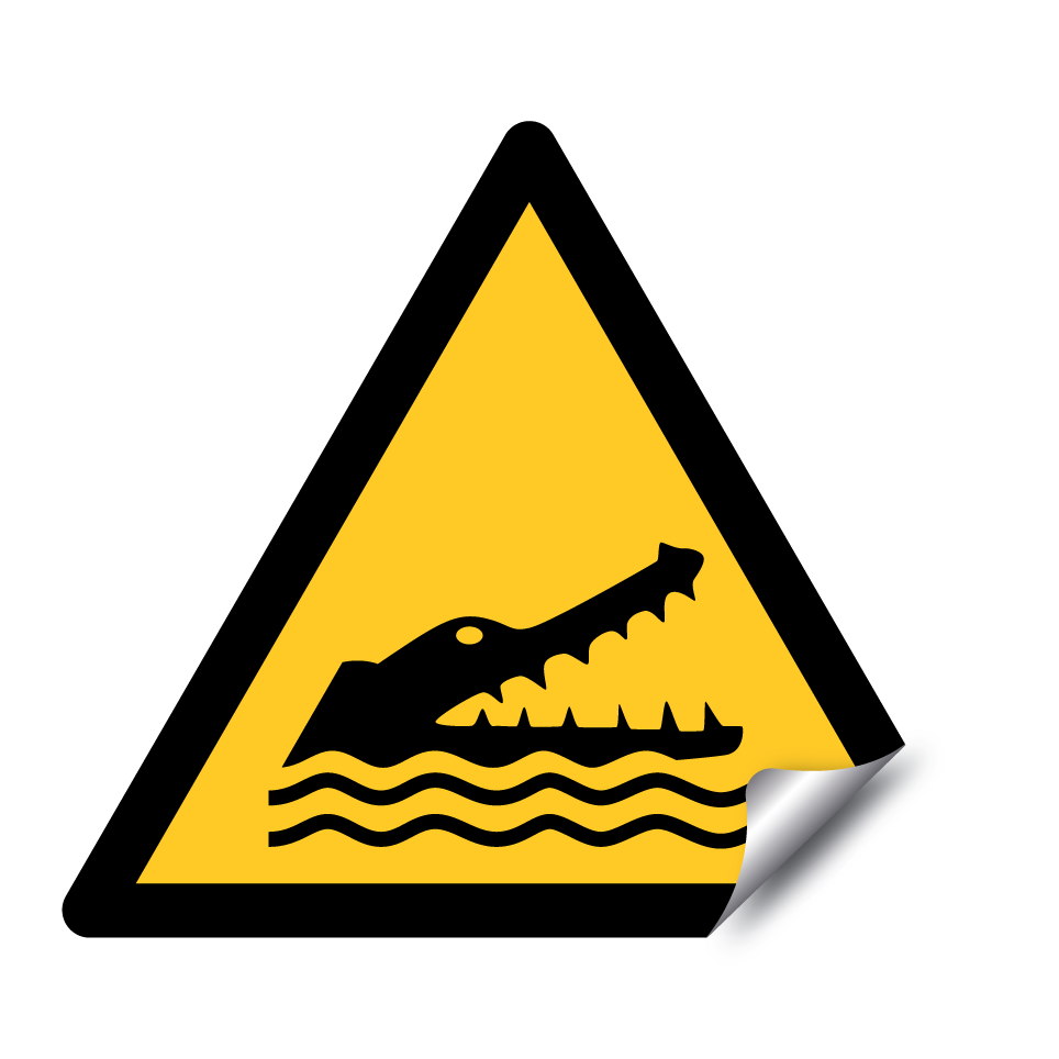 Warning crocodiles