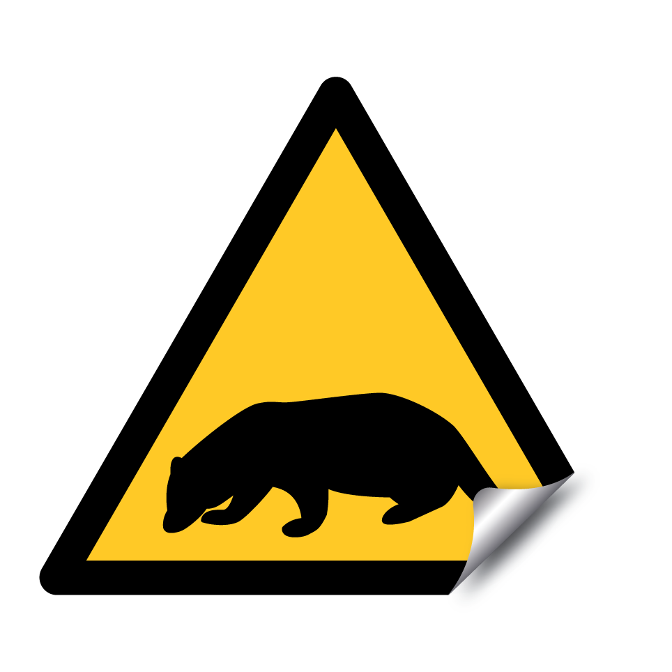 Warning badger