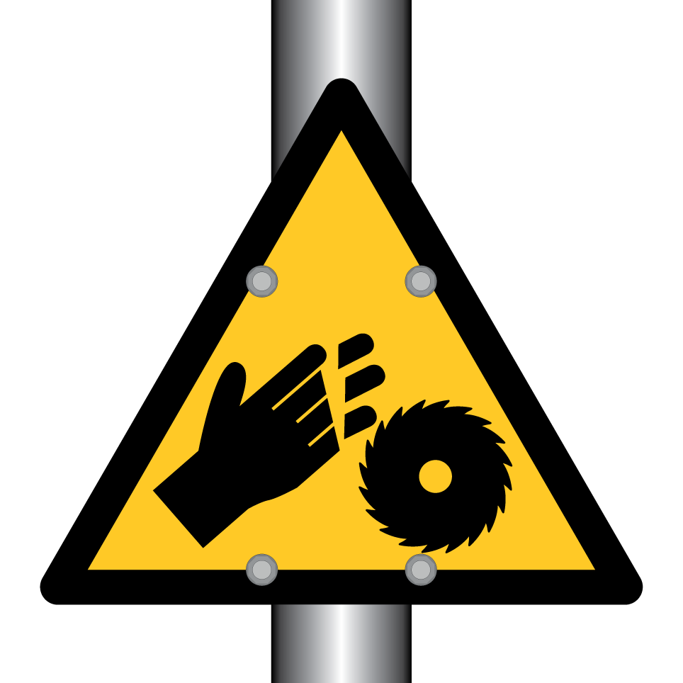 Warning hand injury