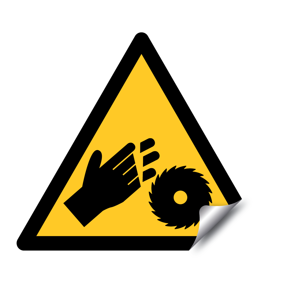 Warning hand injury