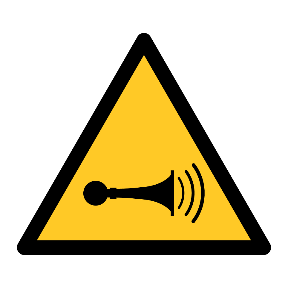 Horn sound warning