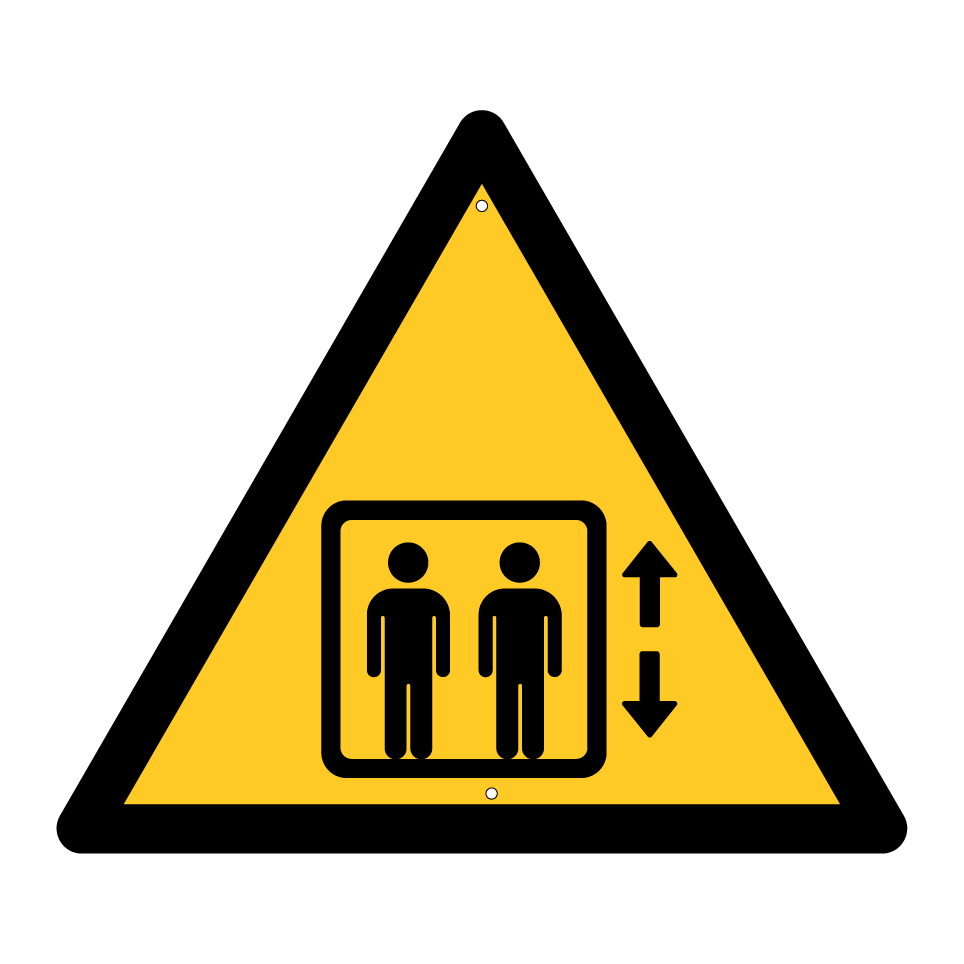 Warning lift in use
