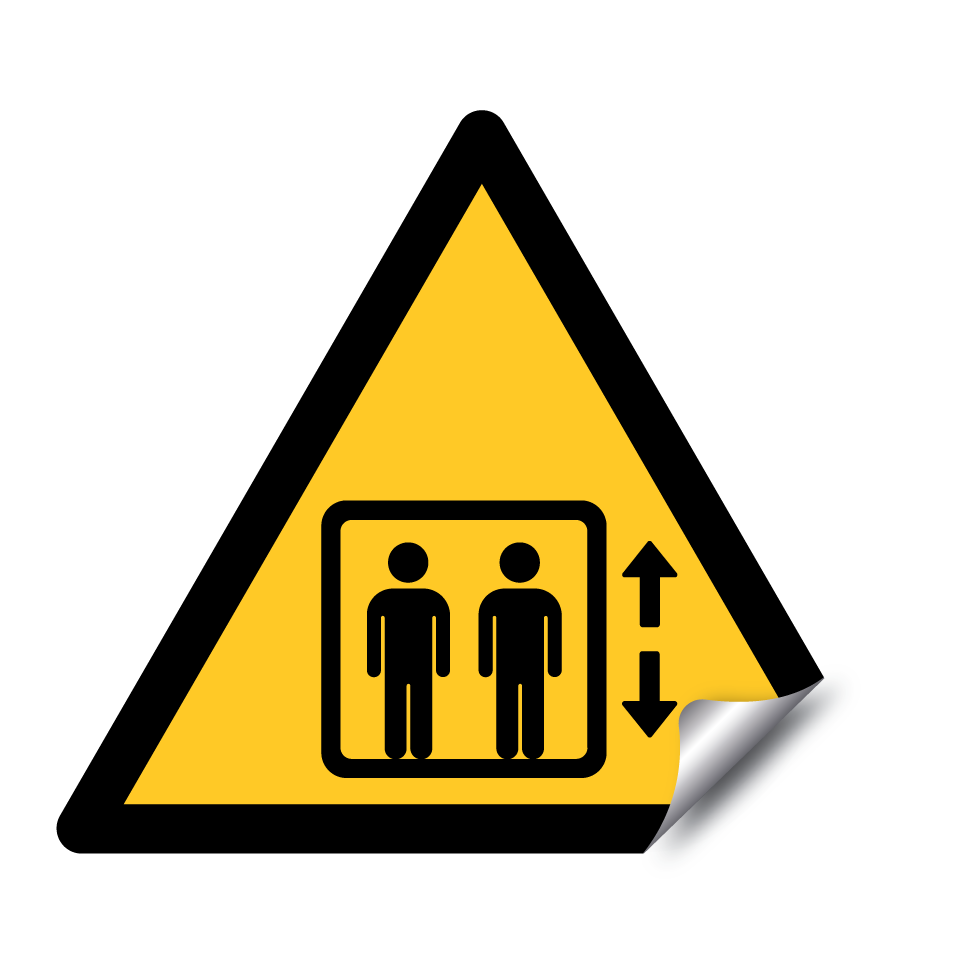 Warning lift in use
