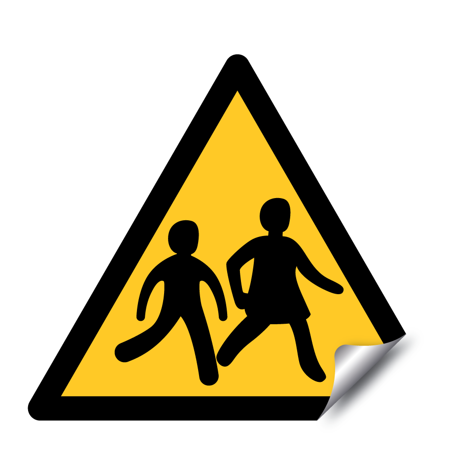 Warning children crossing