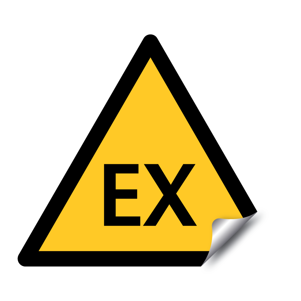 Warning explosive atmosphere (EX)