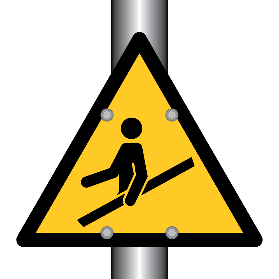 Warning hold handrail