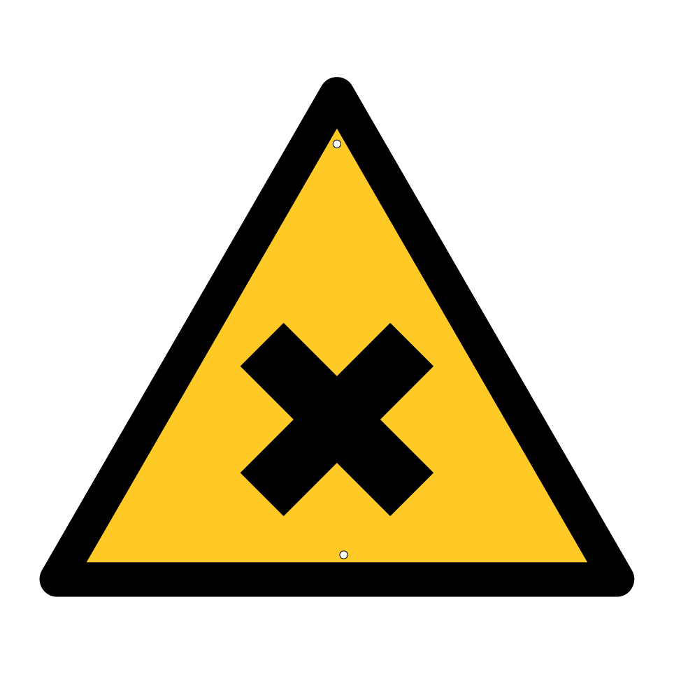 Warning harmful/irritant substances