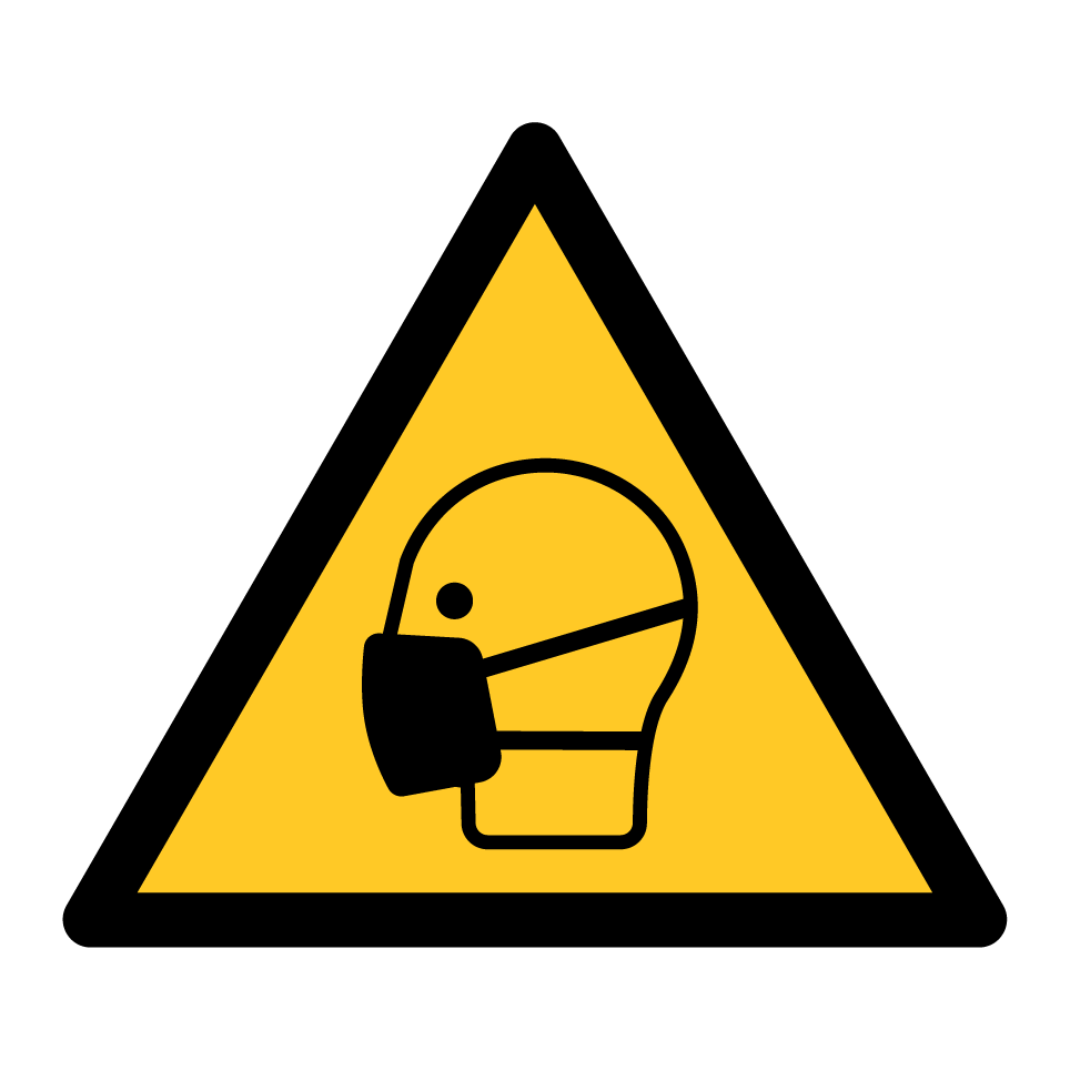 Warning use mask protection