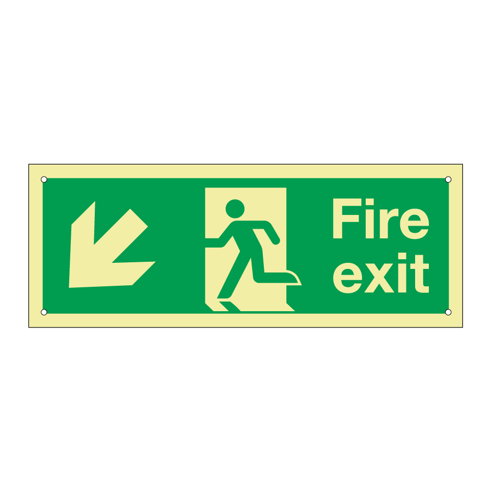 Fire exit down left