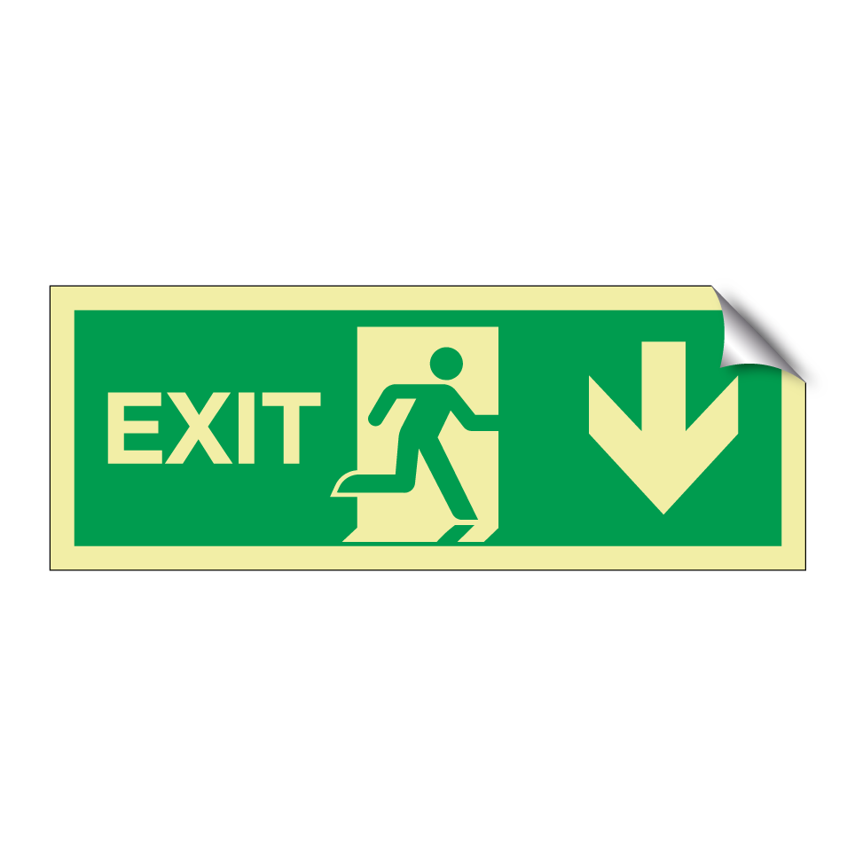 Exit down