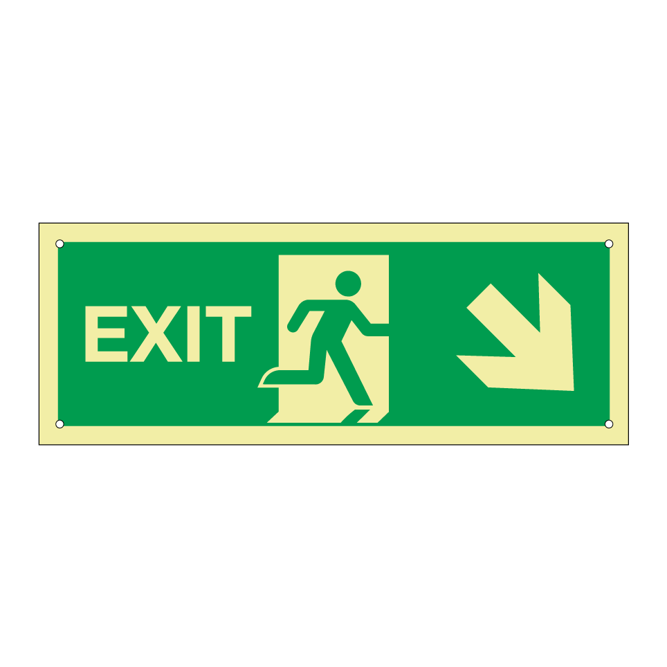 Exit down right