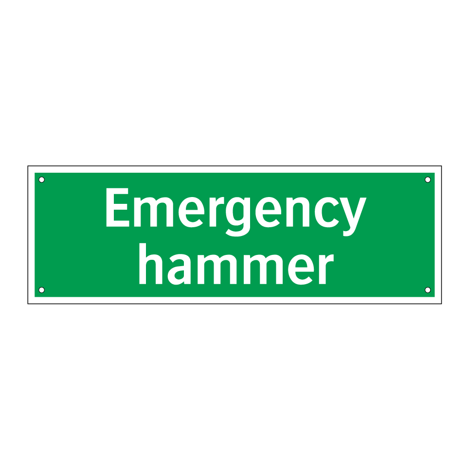 Emergency hammer