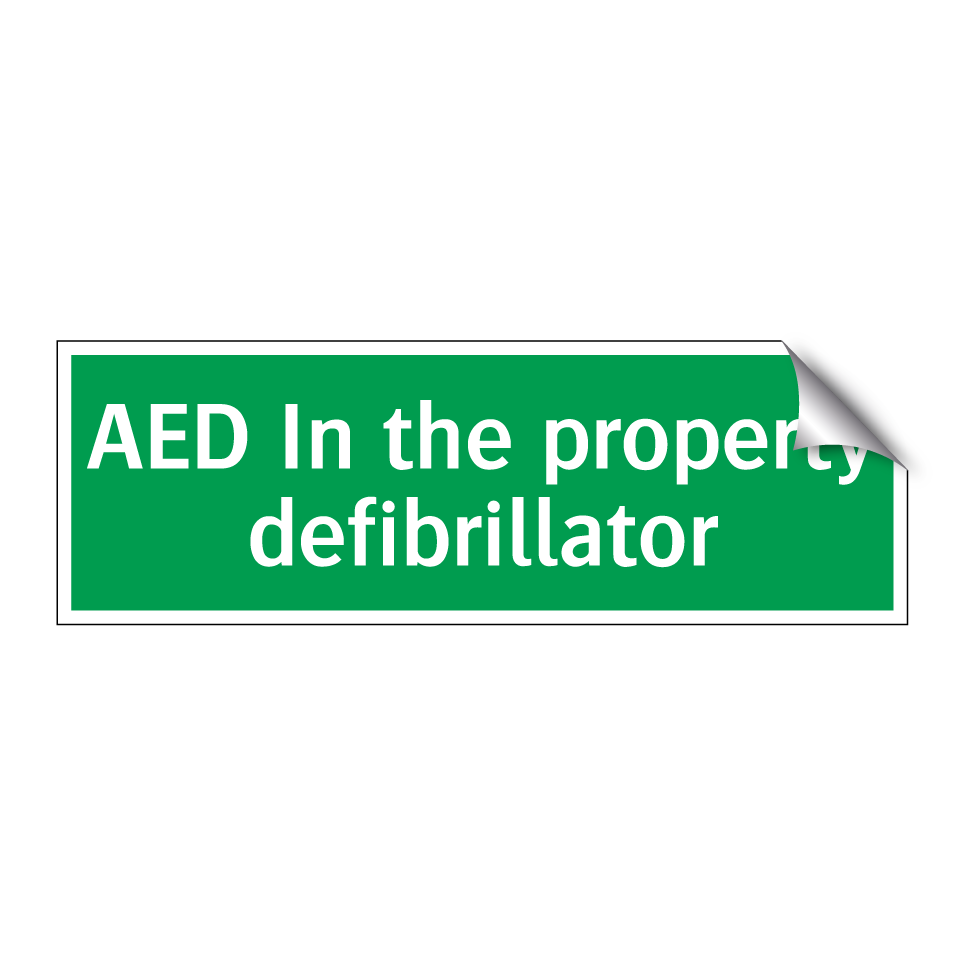 AED In the property defibrillator