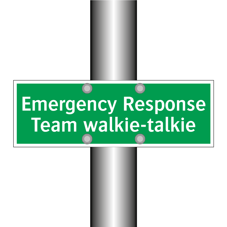 Emergency Response Team walkie-talkie