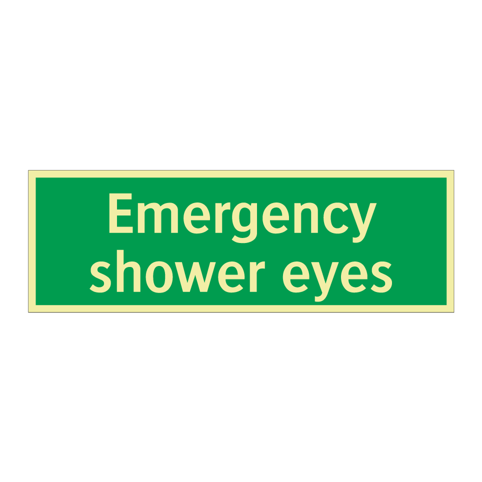 Emergency shower eyes