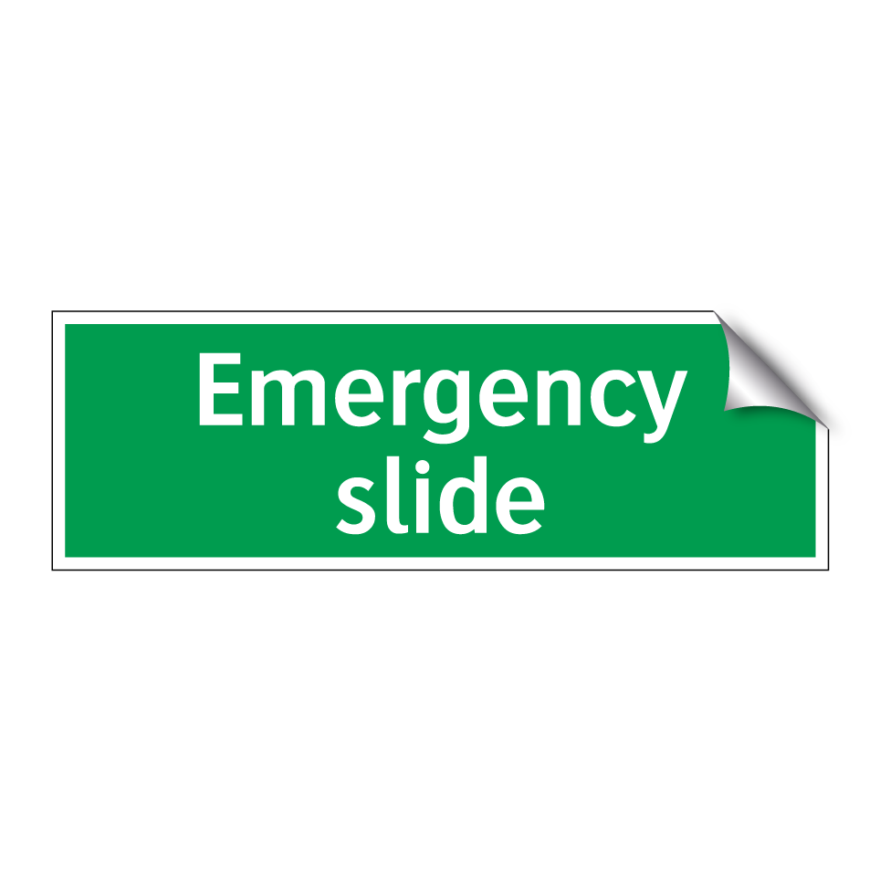 Emergency slide