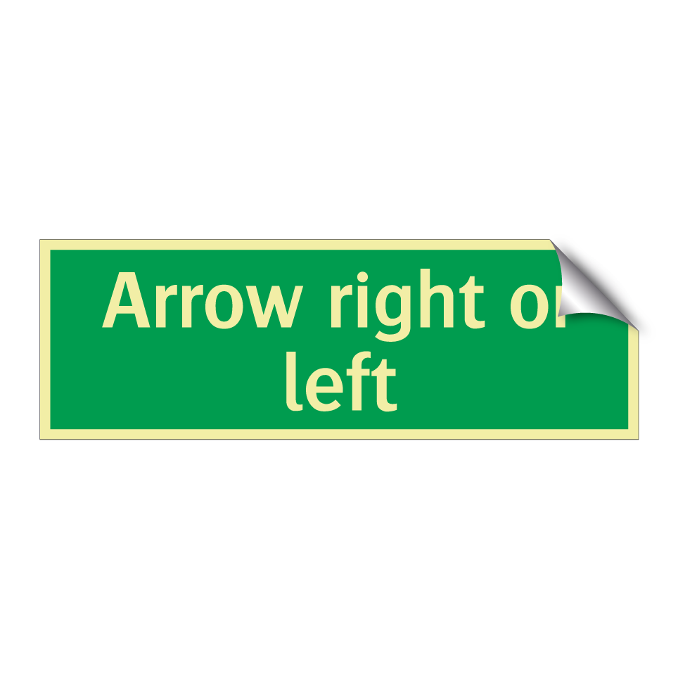 Arrow right or left