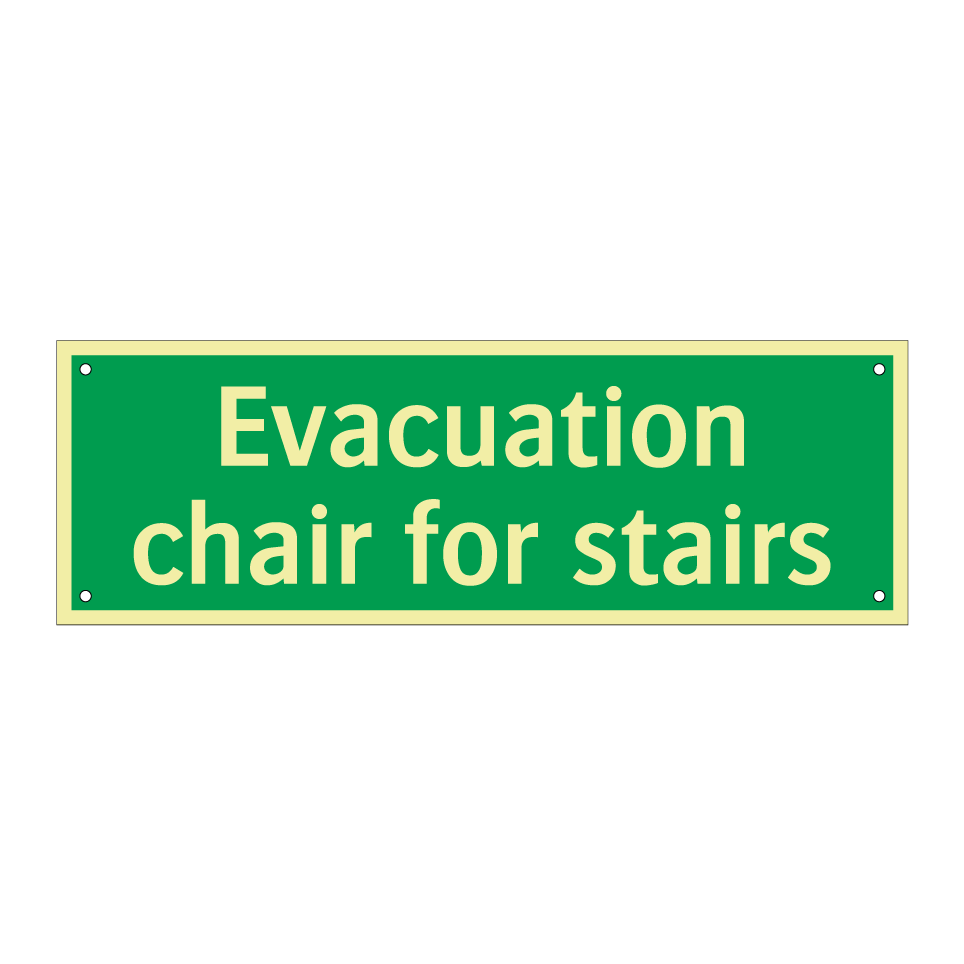 Evacuation chair for stairs