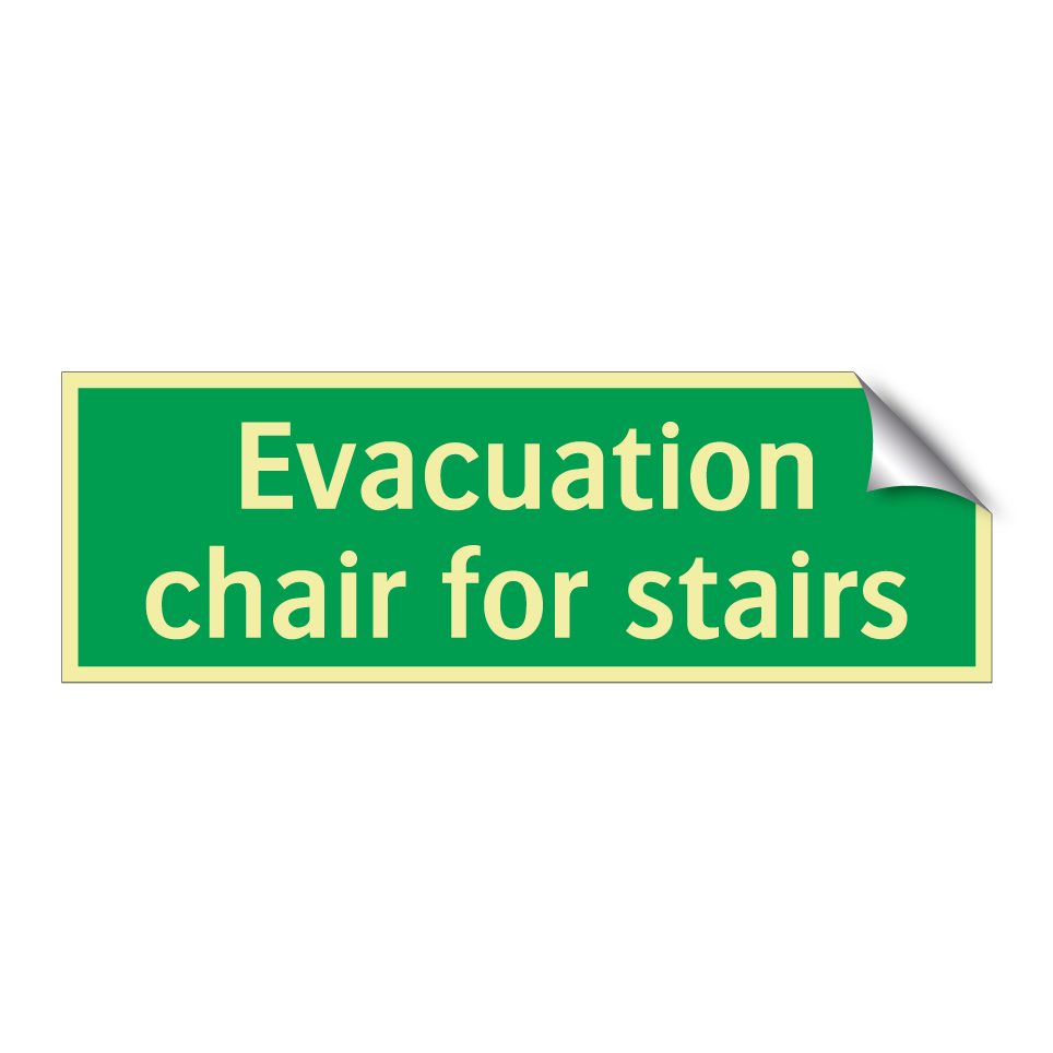 Evacuation chair for stairs