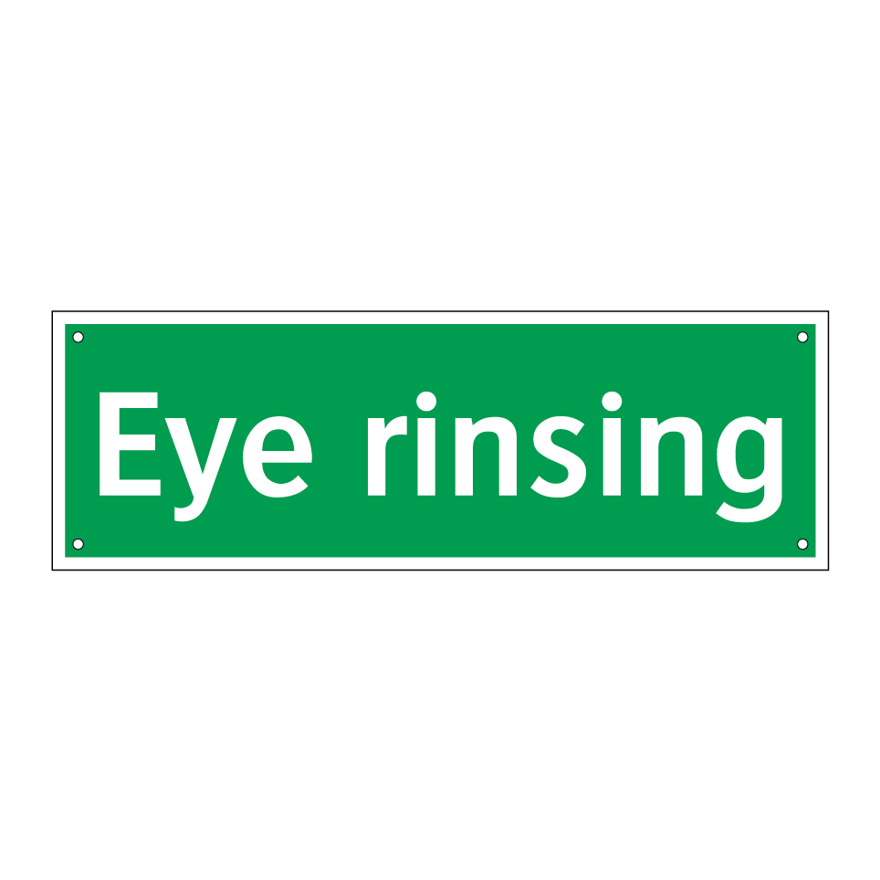 Eye rinsing