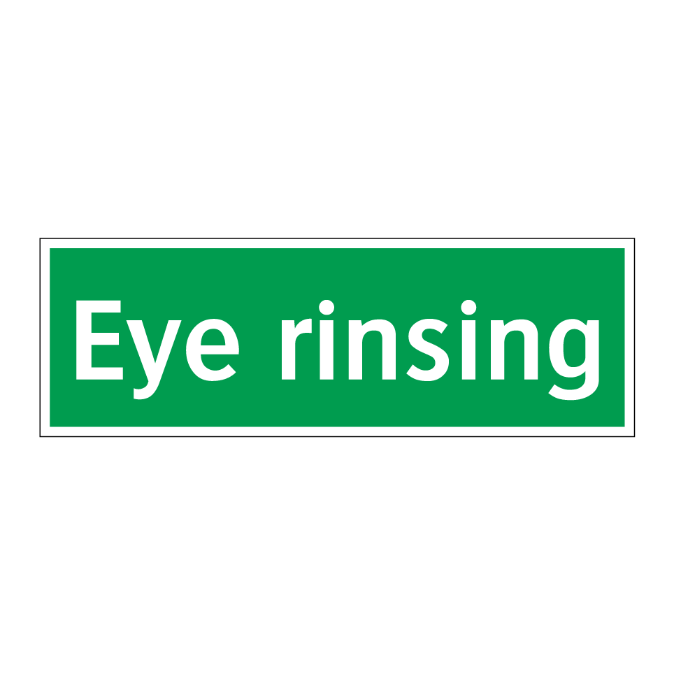 Eye rinsing