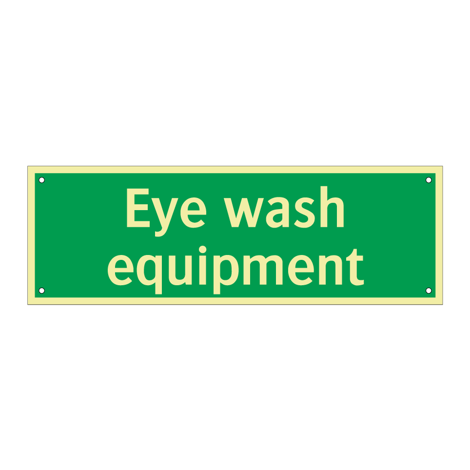 Eye wash equipment