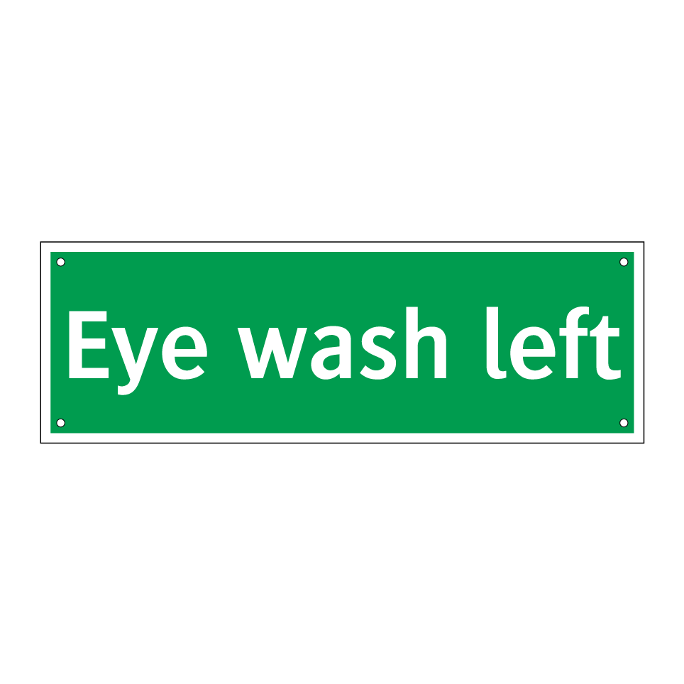 Eye wash left