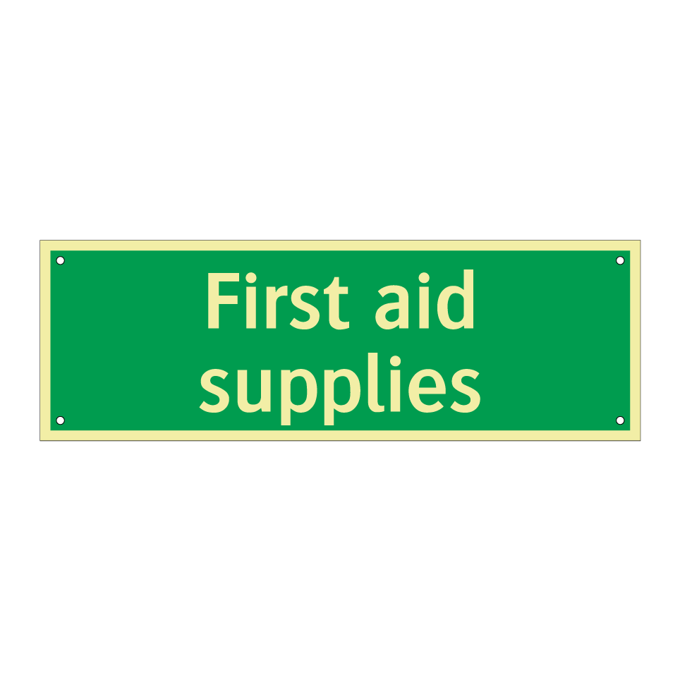 First aid supplies