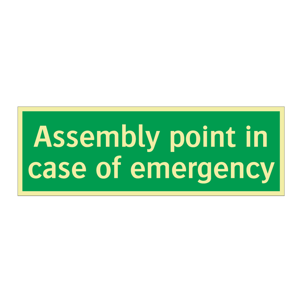 Assembly point in case of emergency