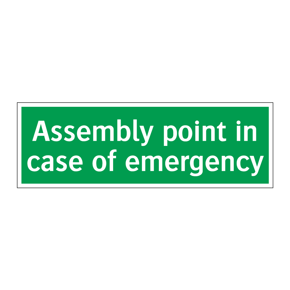 Assembly point in case of emergency