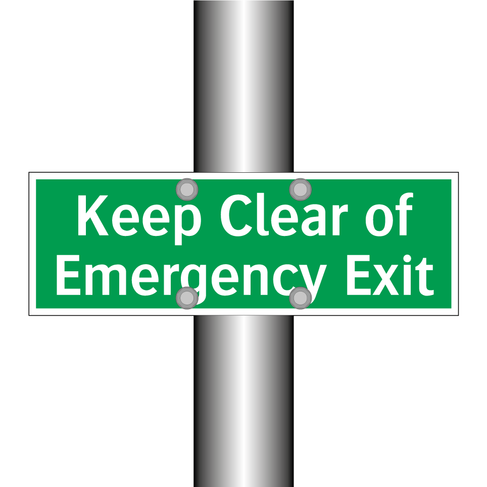 Keep Clear of Emergency Exit