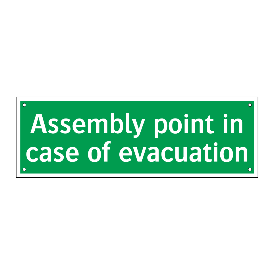 Assembly point in case of evacuation