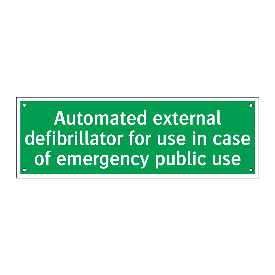 Automated external defibrillator for use in case of emergency public use